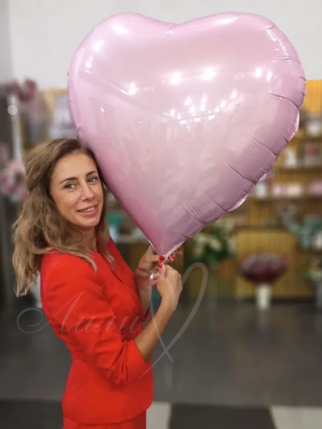 Шар «Розовое сердце»