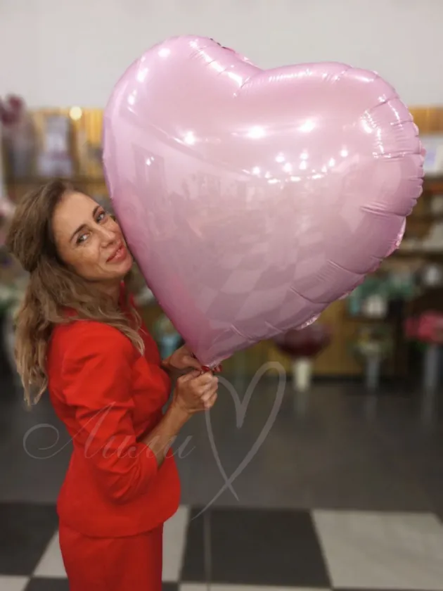 Шар «Розовое сердце»
