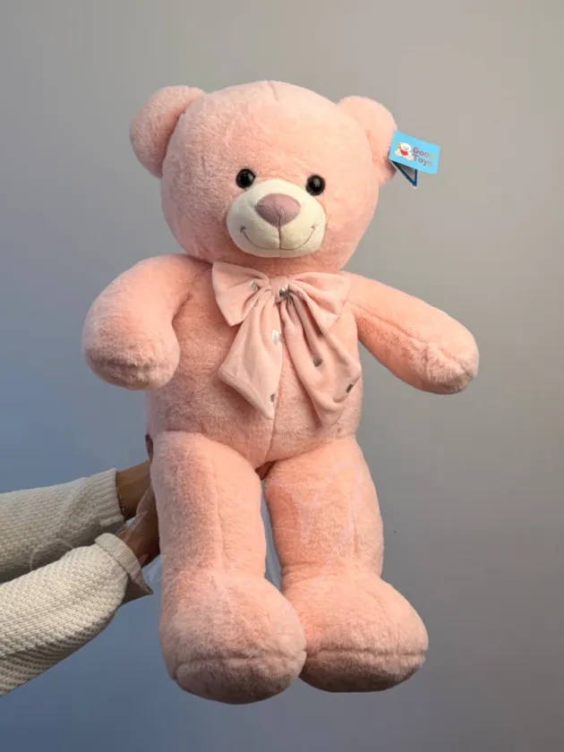 Мягкая игрушка «Мишка розовый с бантом»