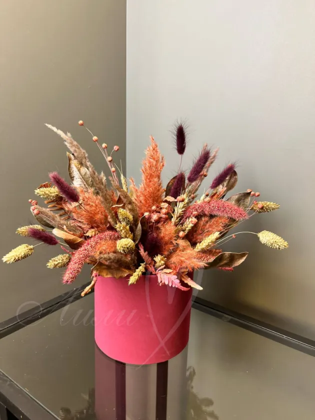 Композиция из сухоцветов «Закат»