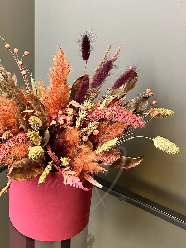 Композиция из сухоцветов «Закат»