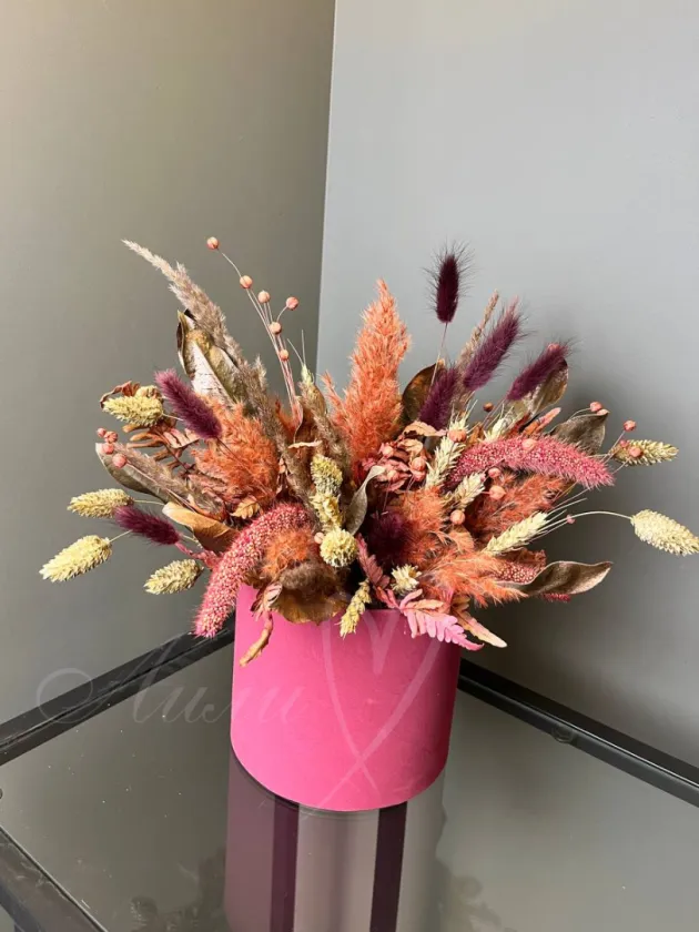 Композиция из сухоцветов «Закат»