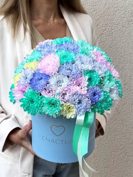 Композиция из хризантемы  «Воздушное облако»