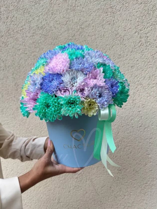 Композиция из хризантемы  «Воздушное облако»