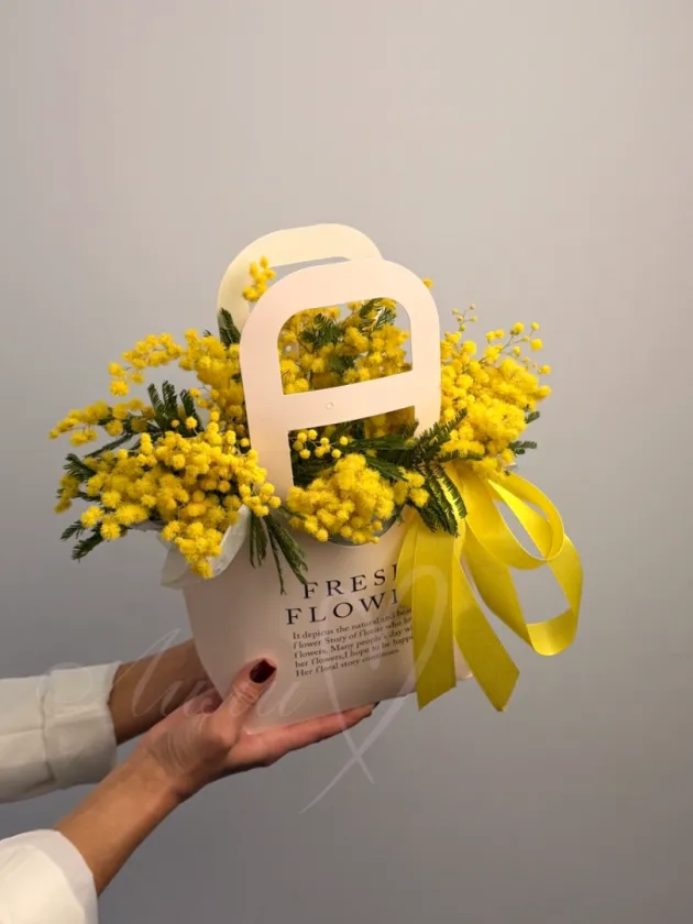 Композиция из мимозы «Марта»