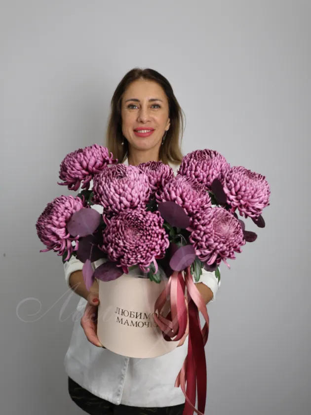 Композиция из хризантем «Безупречность»