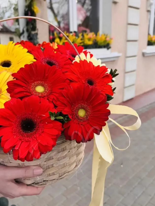 Композиция из гербер «Яркий Восторг»