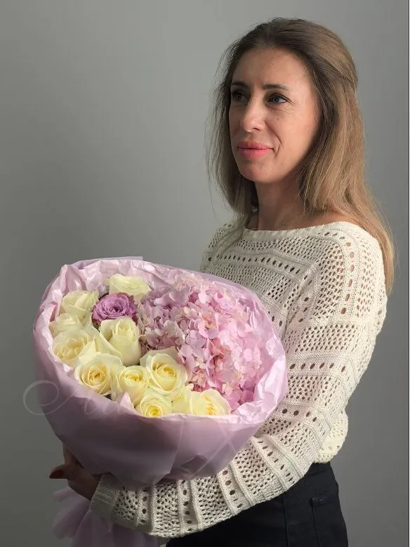 Букет  «Клубничный пломбир»