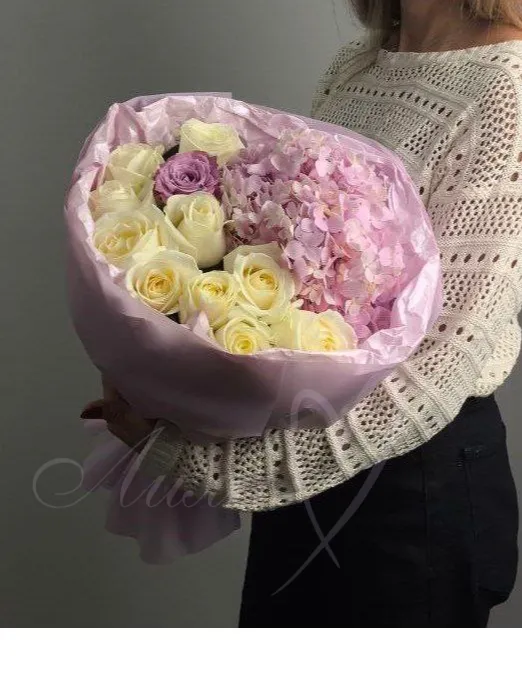 Букет  «Клубничный пломбир»