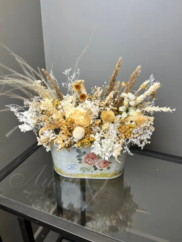 Композиция из сухоцветов «Безмятежная»