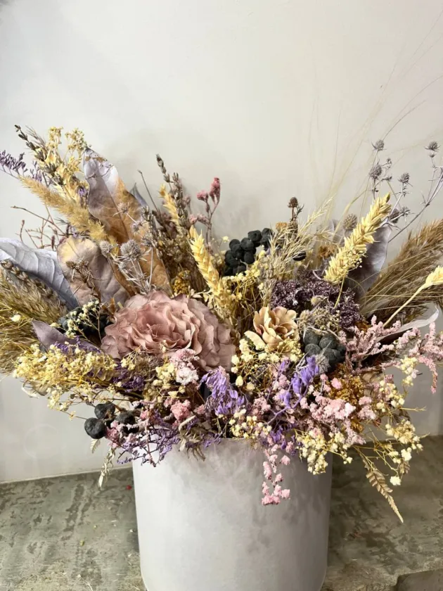 Композиция из сухоцветов «Облака»