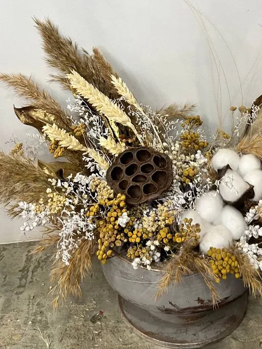 Композиция из сухоцветов «Пламя»