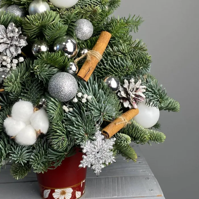 Елочка натуральная «В зимнем лесу» 40 см