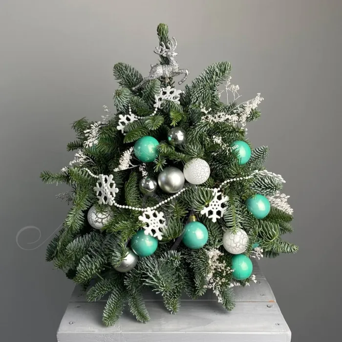 Елочка натуральная «В серебре 40 см»