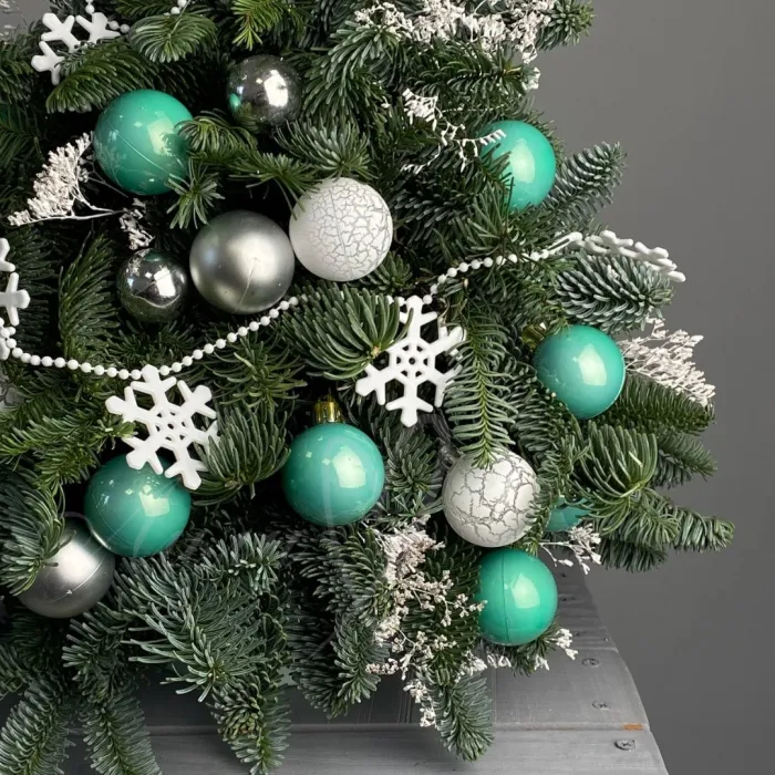 Елочка натуральная «В серебре 40 см»