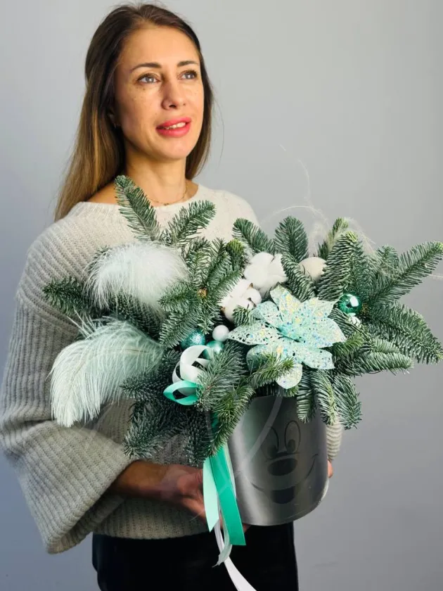 Композиция «Новогодний изумруд»