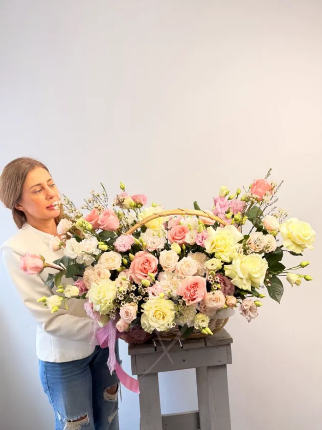 Композиция из роз «Для настроения»