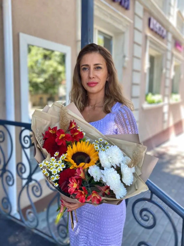 Букет «Поцелуй солнца»