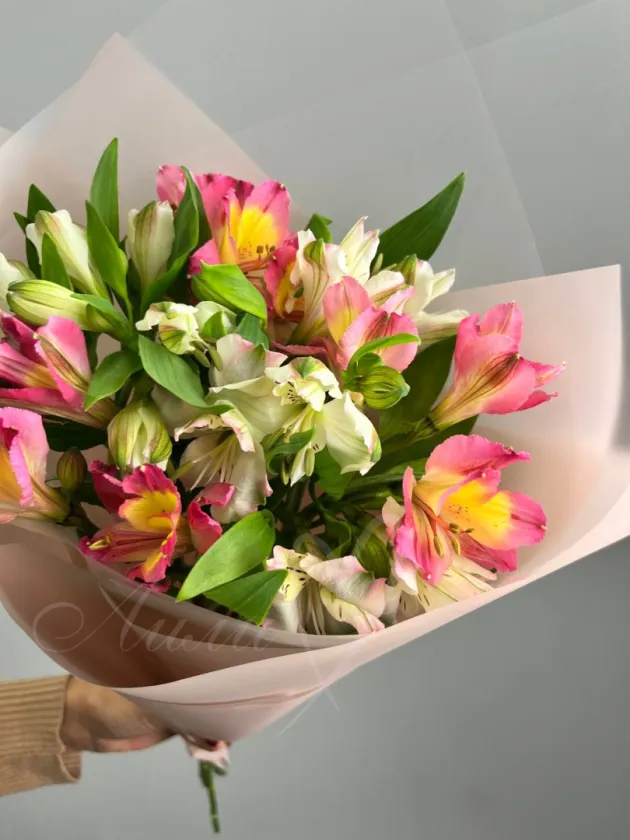 Букет из альстромерии «Меренга»