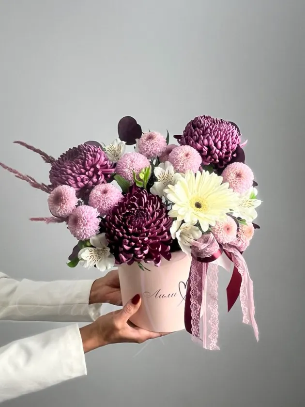 Композиция с хризантемой «Мечтатель»