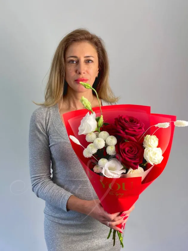 Букет «Смузи с малиной»
