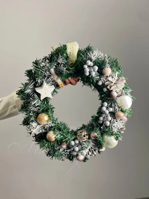 Венок новогодний «Северное сияние»