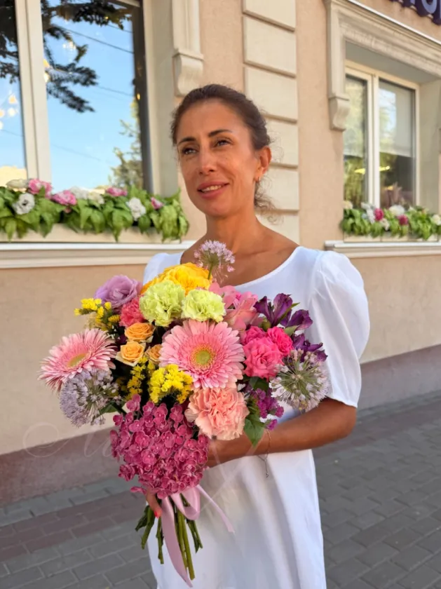 Букет дофаминовый «Взрыв красок»