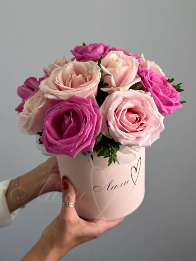 Композиция  из роз «Микс роз»