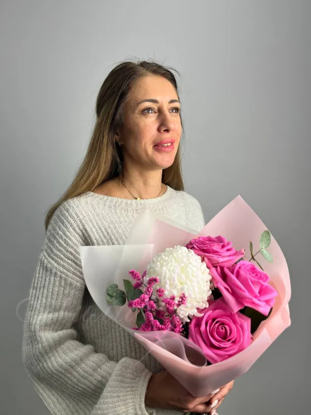 Букет сборный «Нежное сердце»