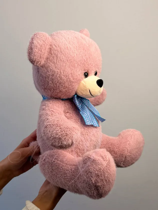 Мягкая игрушка «Мишка с синим бантом»