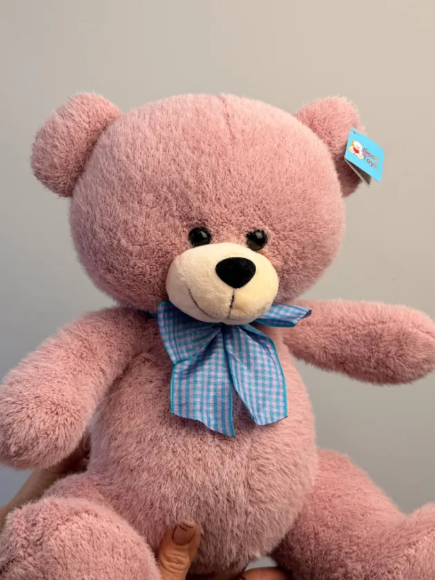 Мягкая игрушка «Мишка с синим бантом»