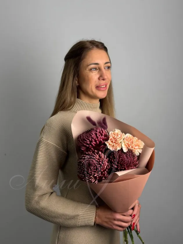 Букет из хризантем «Марсель»