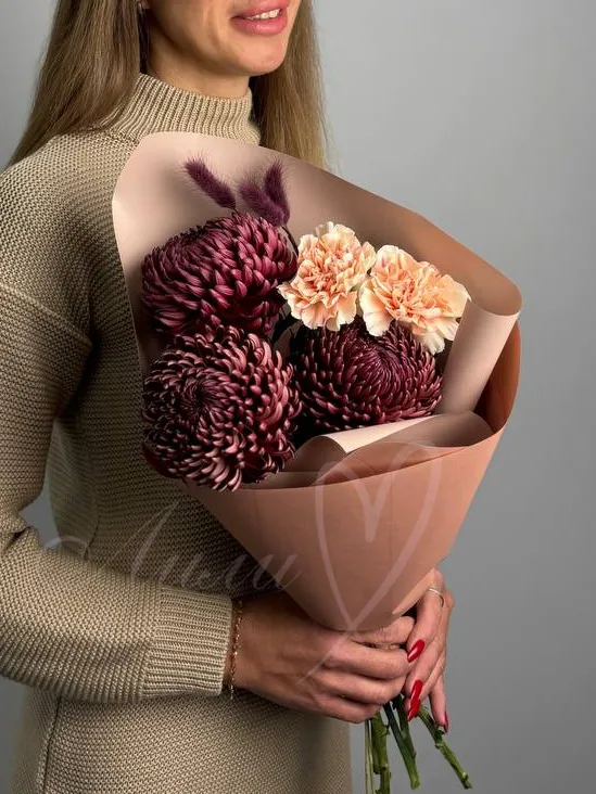 Букет из хризантем «Марсель»