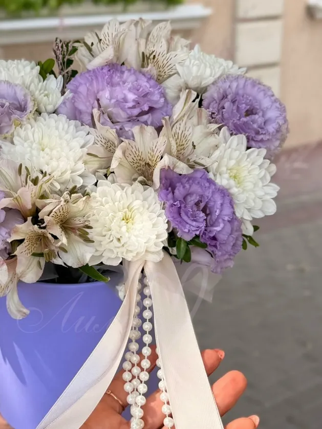 Композиция из эустомы «Сладкие Воспоминания»