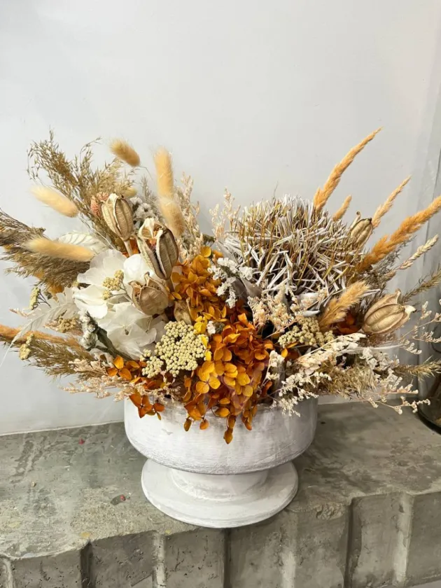 Композиция из сухоцветов «Изящный Декор