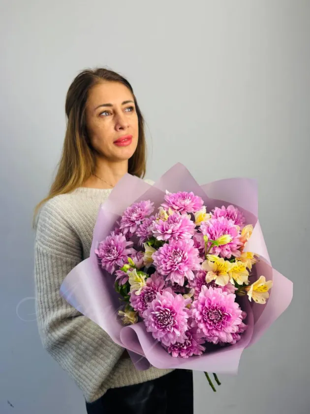 Букет из хризантемы «Водевиль»