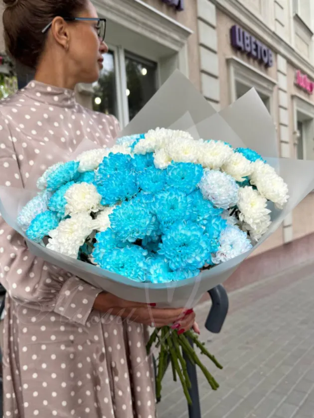 Букет из хризантем «Бриз»