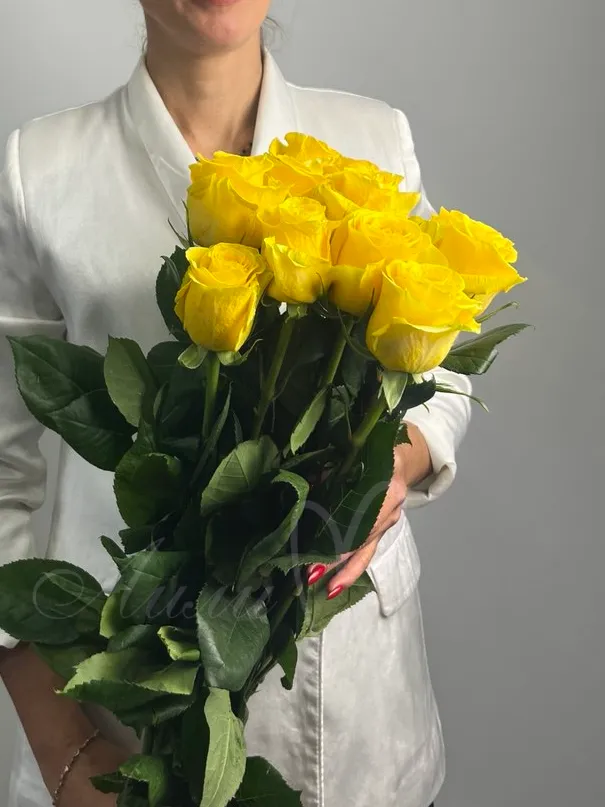 Роза желтая Эквадор