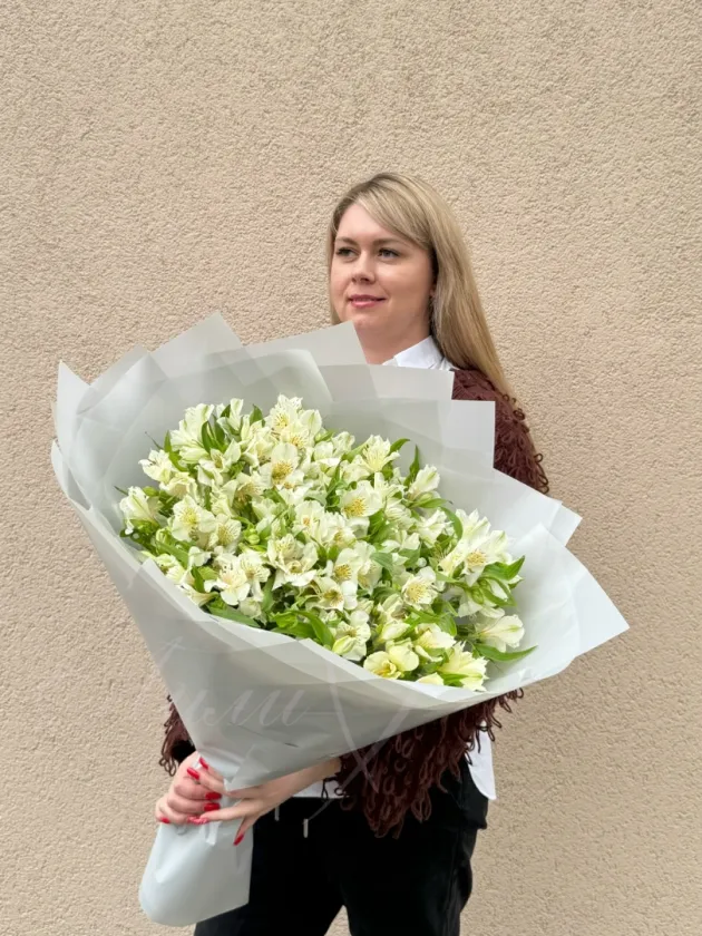 Букет из альстромерий «Белое золото»