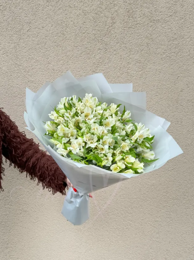 Букет из альстромерий «Белое золото»