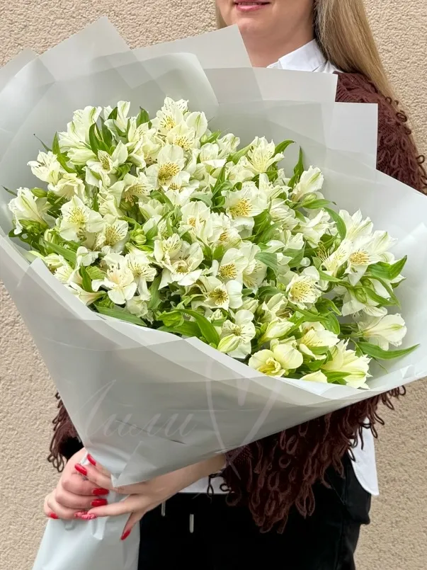 Букет из альстромерий «Белое золото»