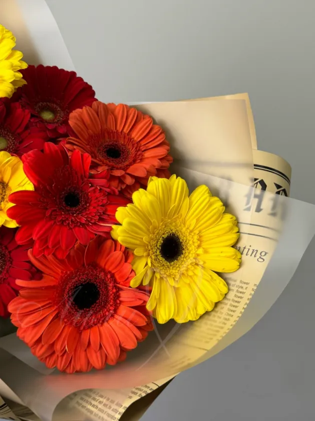 Букет из гербер «Солнечный хит»