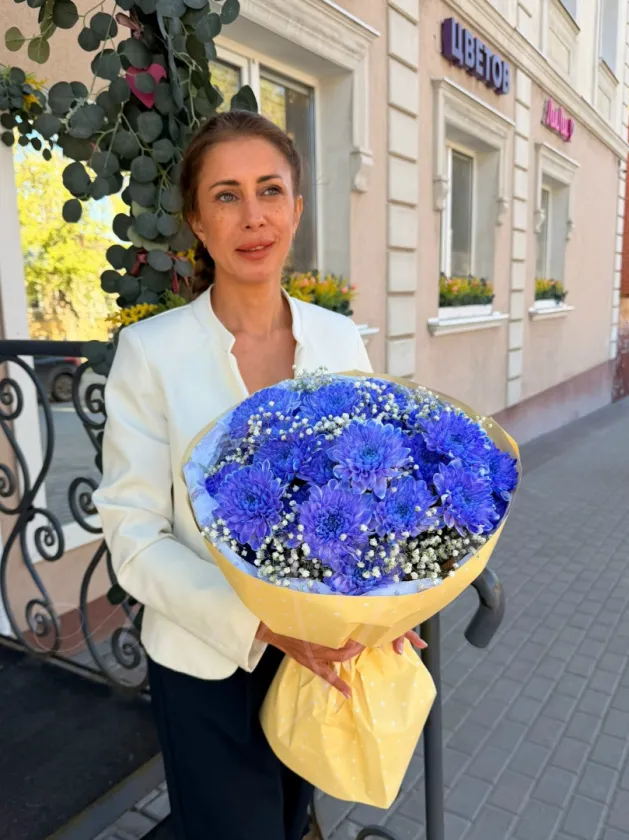 Букет из хризантем «Фантазия»