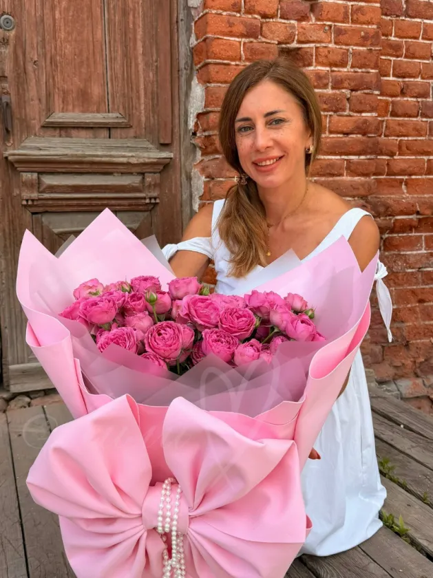 Букет из роз «Розовый зефир»