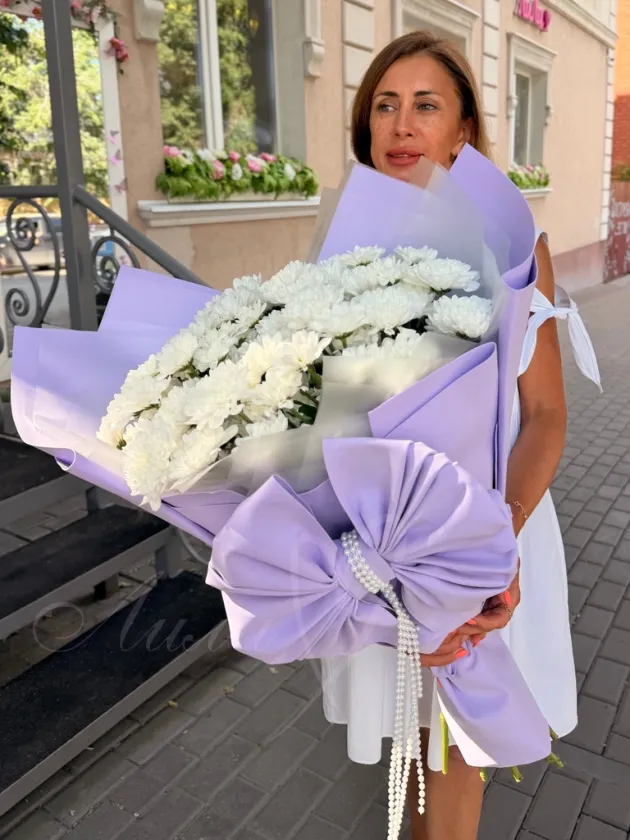 Букет из хризантемы «Флёр»