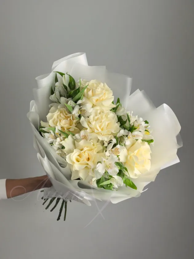 Букет с розами «Цветочный джаз»