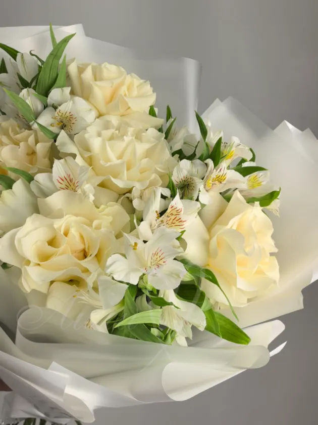 Букет с розами «Цветочный джаз»