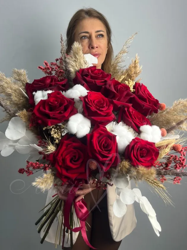Букет «Красный бархат»