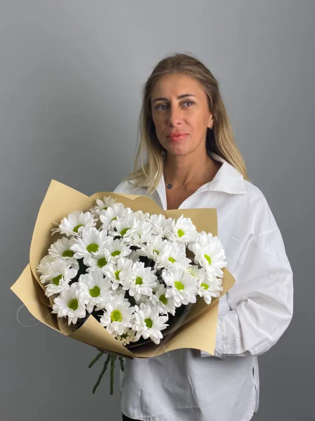 Букет из хризантем «Летнее счастье»