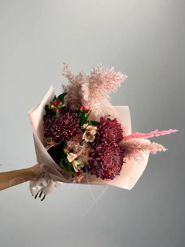 Букет из хризантем «Элизабет»